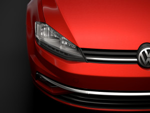 vw golf tdi 5door typ5g 2019 Modelo 3D