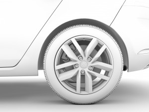 vw golf tdi 5door typ5g 2019 Modelo 3D
