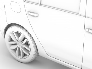 vw golf tdi 5door typ5g 2019 Modelo 3D