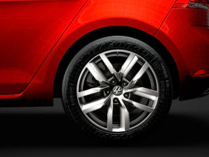 vw golf tdi 5door typ5g 2019 3D Model