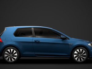 vw golf tgi bluemotion 3door typ5g 2019 3D मॉडल