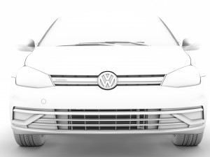 vw golf tgi bluemotion 3door typ5g 2019 3D मॉडल