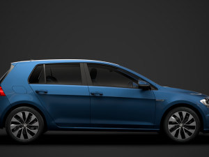 vw golf tgi bluemotion 5door typ5g 2019 3D Model