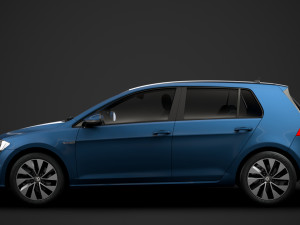 vw golf tgi bluemotion 5door typ5g 2019 3D Model