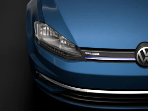 vw golf tgi bluemotion 5door typ5g 2019 3D Model