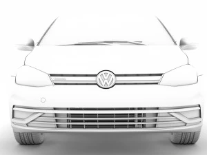 vw golf tgi bluemotion 5door typ5g 2019 3D Model