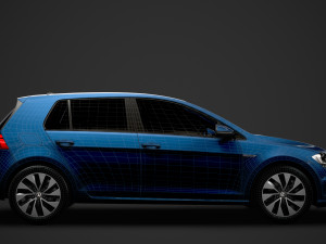 vw golf tgi bluemotion 5door typ5g 2019 3D Model