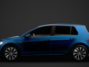 vw golf tgi bluemotion 5door typ5g 2019 3D Model