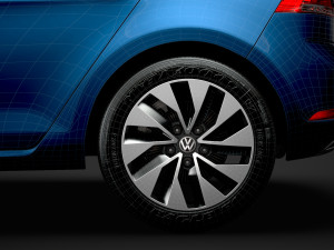 vw golf tgi bluemotion 5door typ5g 2019 3D Model
