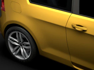 vw golf tsi 3door typ5g 2019 3D Model