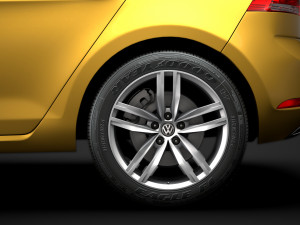 vw golf tsi 5door typ5g 2019 3D Model