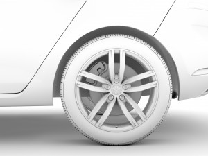 vw golf tsi 5door typ5g 2019 3D Model