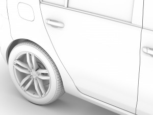 vw golf tsi 5door typ5g 2019 3D Model