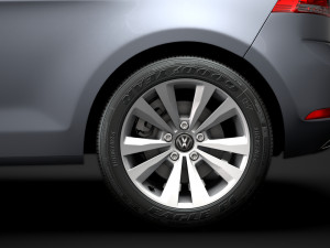 vw golf tsi bluemotion 3door typ5g 2019 3D Model