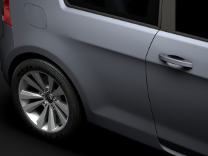 vw golf tsi bluemotion 3door typ5g 2019 3D Model