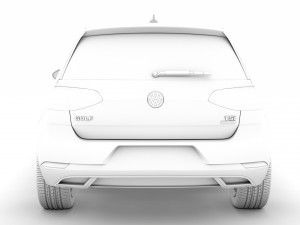 vw golf tsi bluemotion 3door typ5g 2019 3D Model