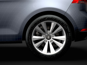 vw golf tsi bluemotion 3door typ5g 2019 3D Model
