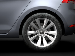 vw golf tsi bluemotion 5door typ5g 2019 Model 3D