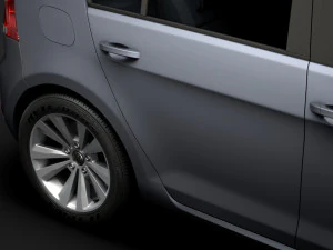vw golf tsi bluemotion 5door typ5g 2019 3D Model