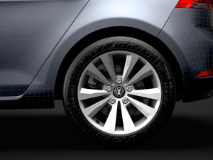 vw golf tsi bluemotion 5door typ5g 2019 Model 3D