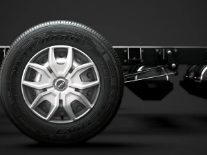 iveco daily crew cab l4 chassis 2014 3D Model