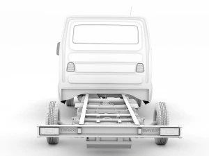 iveco daily crew cab l4 chassis 2014 3D Model