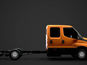 iveco daily crew cab l4 chassis 2014 3D Model