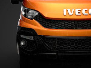 iveco daily crew cab l4 chassis 2014 3D Model