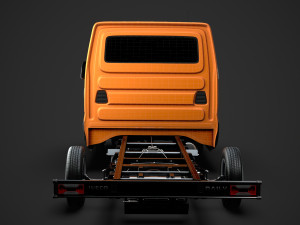 iveco daily crew cab l4 chassis 2014 3D मॉडल