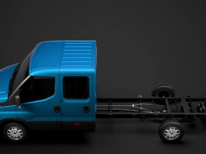 iveco daily crew cab l4 chassis 2019 3D Model