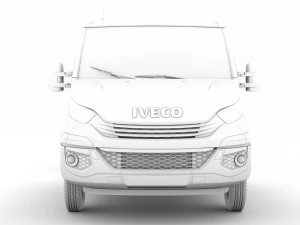 iveco daily crew cab l4 chassis 2019 3D Model