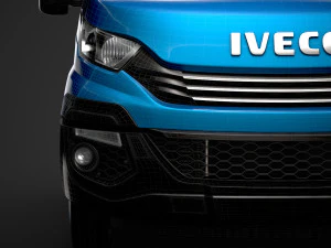 iveco daily crew cab l4 chassis 2019 3D Model