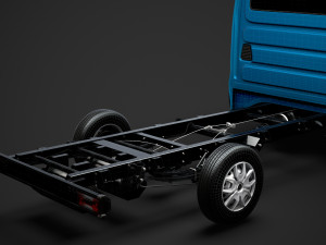 iveco daily crew cab l4 chassis 2019 Model 3D
