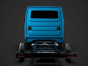 iveco daily crew cab l4 chassis 2019 3D Model