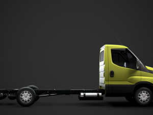 iveco daily single cab l4 chassis 2014 3D Model