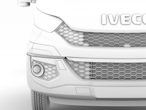 iveco daily single cab l4 chassis 2014 3D Model