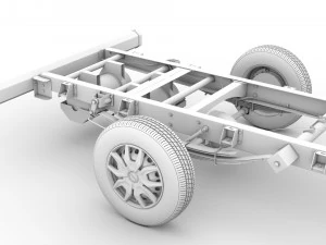 chassi iveco daily cabine &uacute;nica l4 2014 Modelo 3D