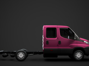 iveco daily crew cab l2 chassis 2014 3D मॉडल