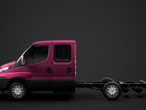 iveco daily crew cab l2 chassis 2014 3D मॉडल