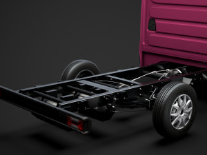 iveco daily crew cab l2 chassis 2014 3D मॉडल