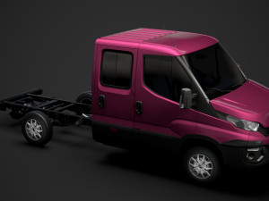 iveco daily crew cab l2 chassis 2014 3D मॉडल