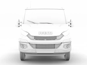 iveco daily crew cab l2 chassis 2014 3D Model