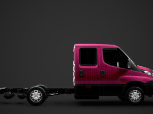 iveco daily crew cab l2 chassis 2014 3D मॉडल