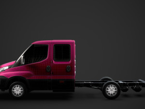 iveco daily crew cab l2 chassis 2014 3D मॉडल