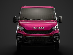 iveco daily crew cab l2 chassis 2014 3D मॉडल