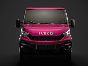 iveco daily crew cab l2 chassis 2014 3D Model