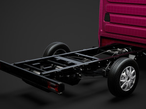 iveco daily crew cab l2 chassis 2014 3D मॉडल