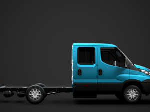iveco daily crew cab l2 chassis 2019 3Dモデル