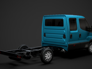 iveco daily crew cab l2 chassis 2019 3Dモデル