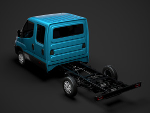 iveco daily crew cab l2 chassis 2019 3Dモデル